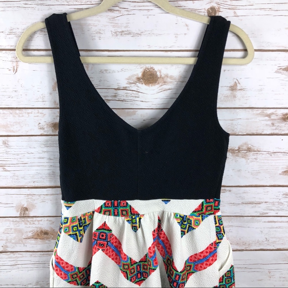 Anthropologie Maeve Amapola chevron textured dress - Picture 7 of 8